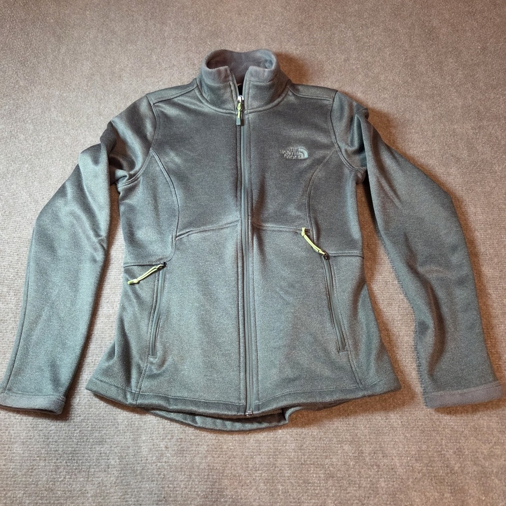 The North Face Women's Gray Full Zip Long Sleeve Basic Jacket Size S